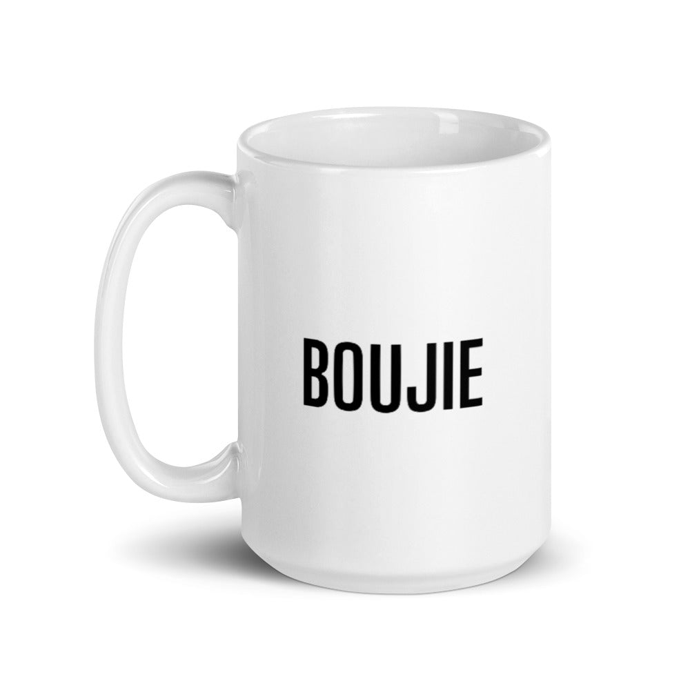 Boujie White glossy mug