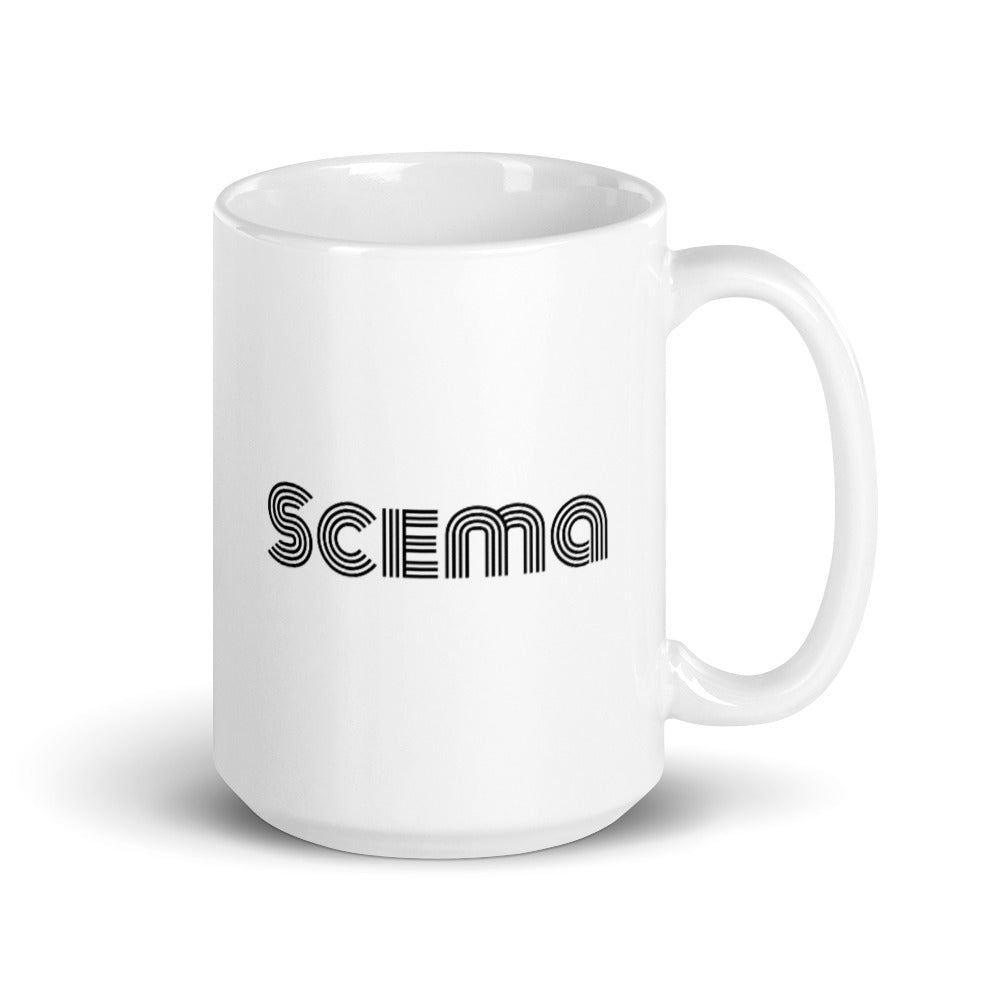 Scema White glossy mug