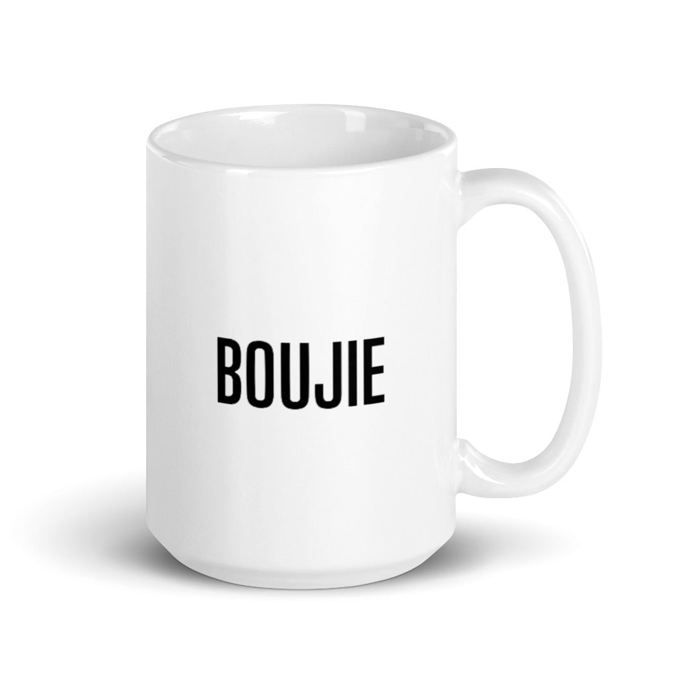 Boujie White glossy mug