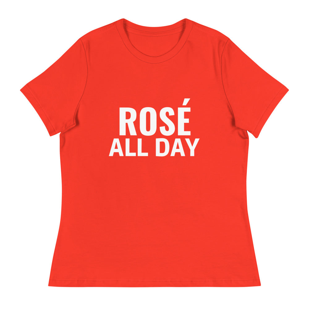
                
                    Load image into Gallery viewer, ROSÉ ALL DAY Women&amp;#39;s Relaxed T-Shirt
                
            