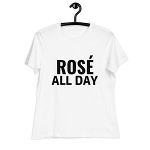 
                
                    Load image into Gallery viewer, ROSÉ ALL DAY Women&amp;#39;s Relaxed T-Shirt
                
            
